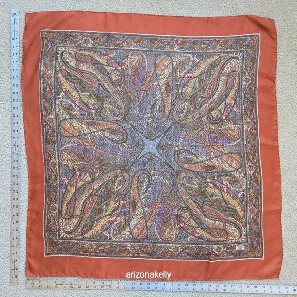 Vintage Liberty Silk Scarf Hand Rolled - Picture 2 of 14